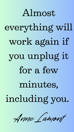 It’s OK To Unplug Yourself